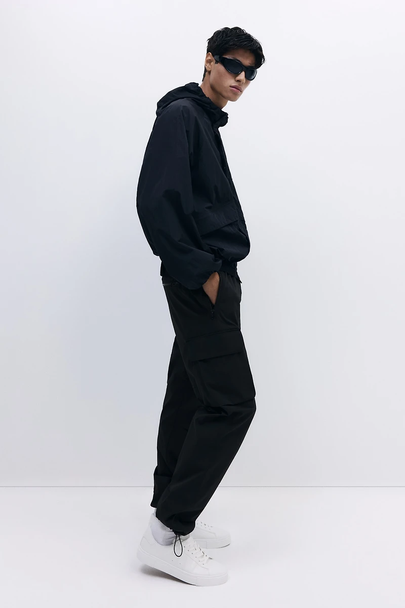 Regular-Fit Nylon Cargo Pants
