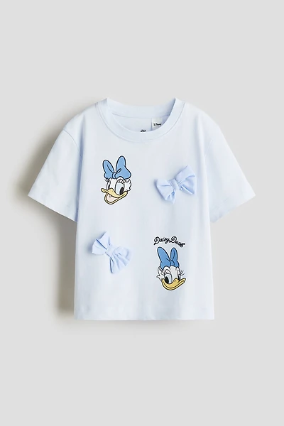 T-shirt en coton avec motif imprimé
