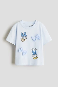 T-shirt en coton avec motif imprimé