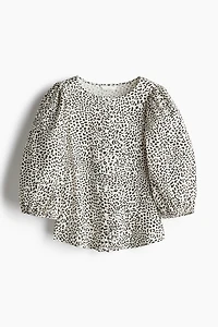 Blouse en lin mélangé
