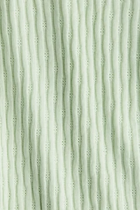 Flounce-Trimmed Cotton Top