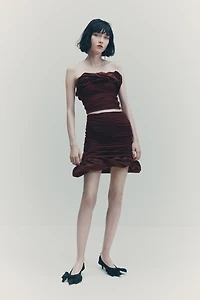 Haut tube à effet drapé