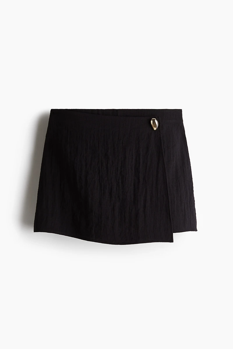Jupe-short croisée