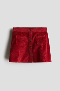 Corduroy A-Line Skirt