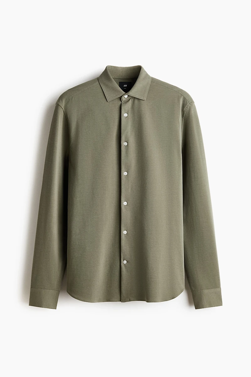 Four-Way Stretch Slim-Fit Shirt