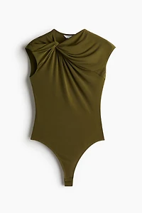 Twist-Detail Thong Bodysuit