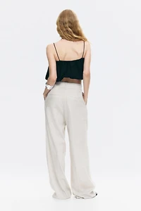 Wide-Leg Dress Pants