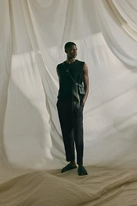 Relaxed-Fit Wool-Blend Twill Pants