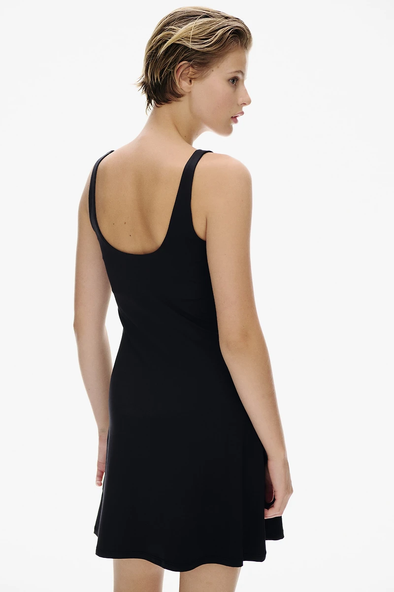 Sleeveless Microfiber Dress