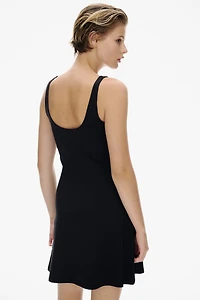 Sleeveless Microfiber Dress