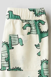 Short en lin mélangé