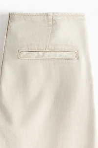 Wide-Leg Denim Pants