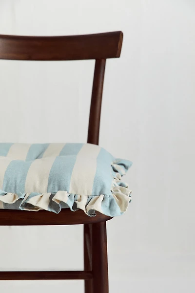 Coussin d'assise à volant en coton