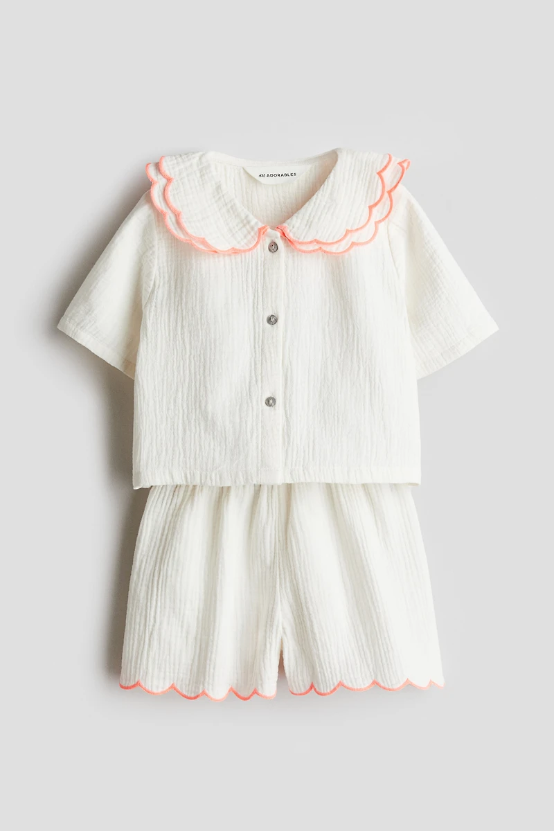 2-Piece Cotton Muslin Set