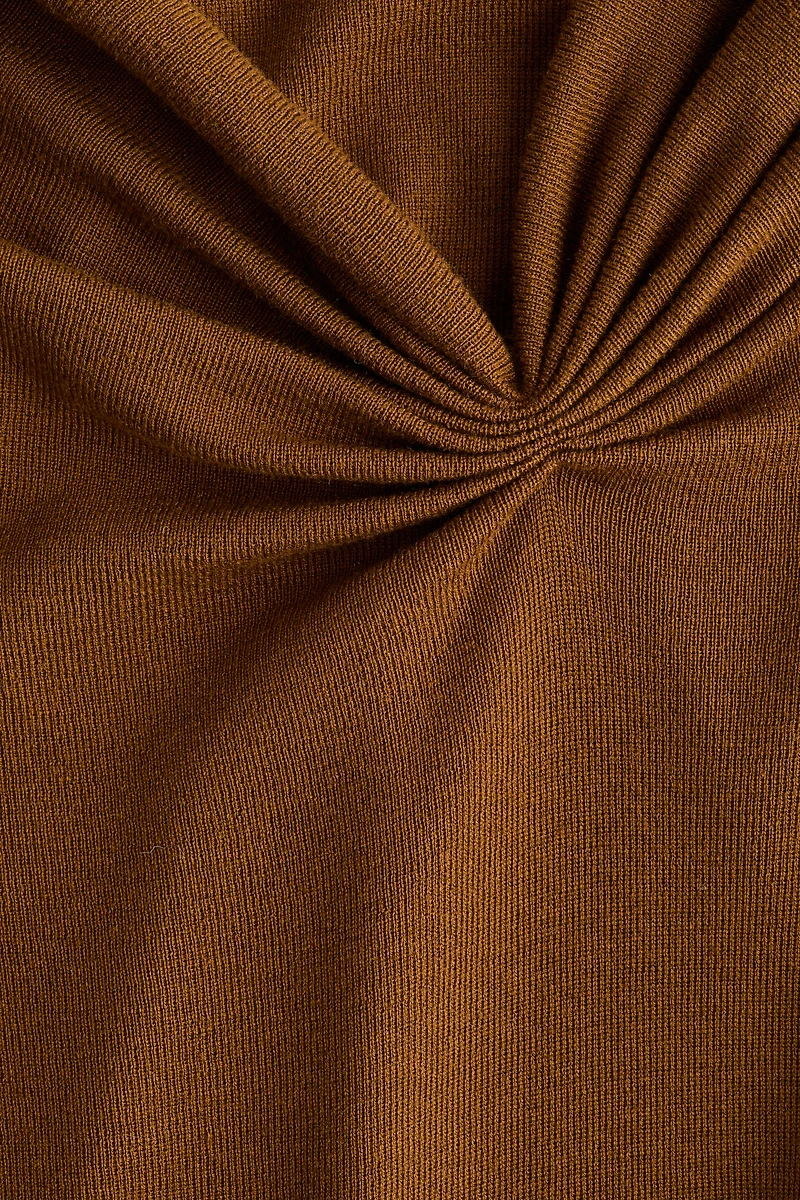 Haut à effet drapé en viscose mélangée