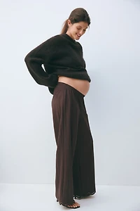 MAMA Pantalon festonné avec taille élastique