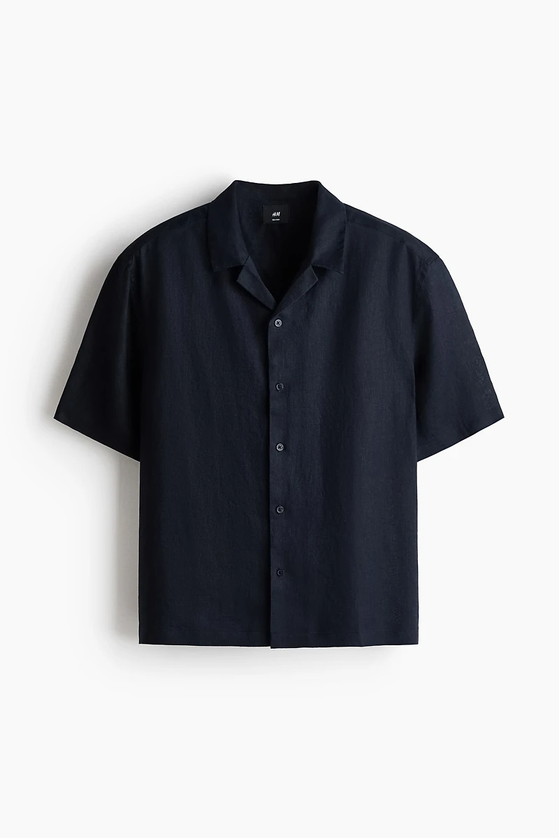 Relaxed-Fit Linen Resort Shirt