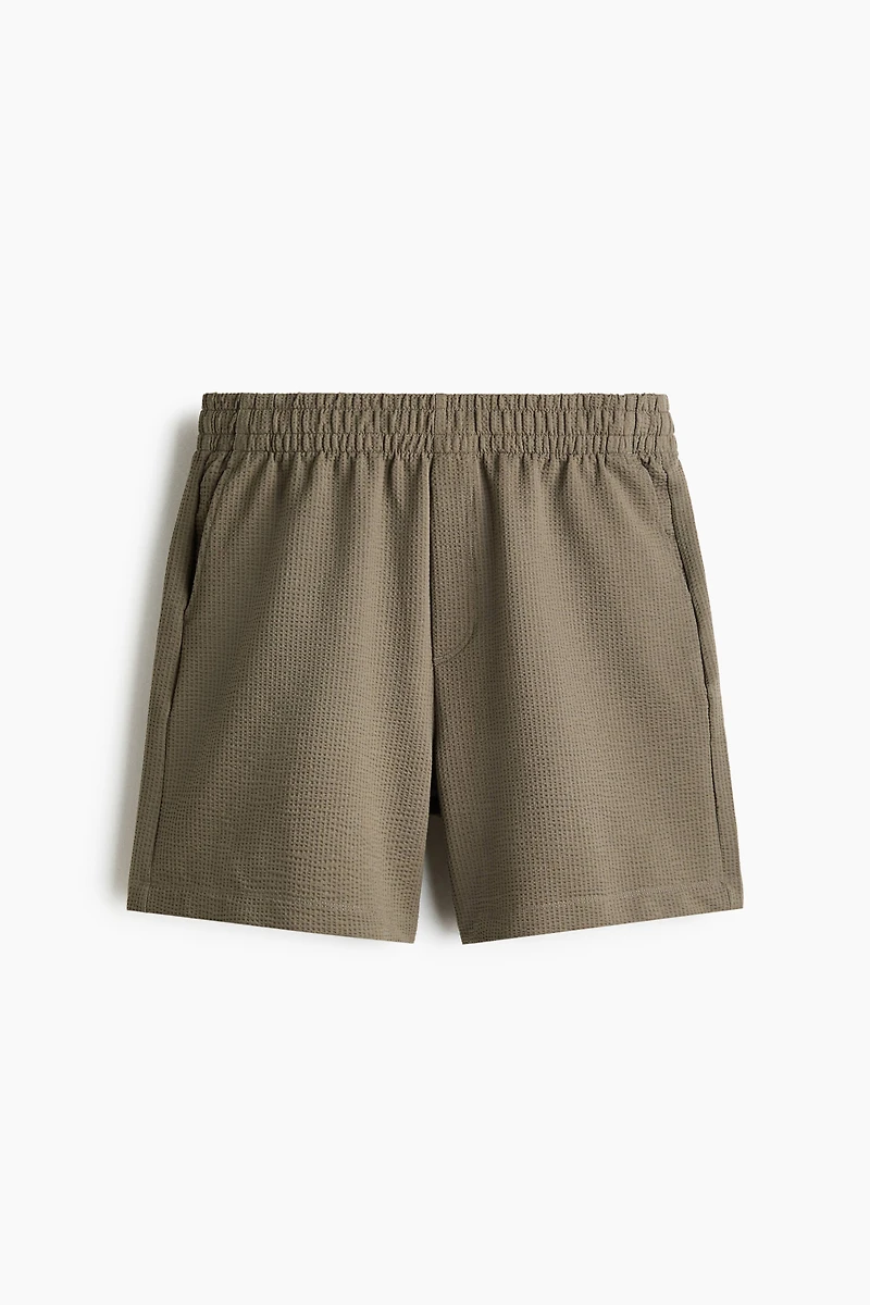Relaxed-Fit Waffled Shorts