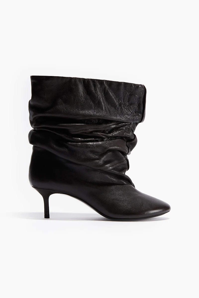 Heeled Leather Boots