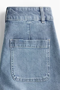 High-Waist Denim Shorts