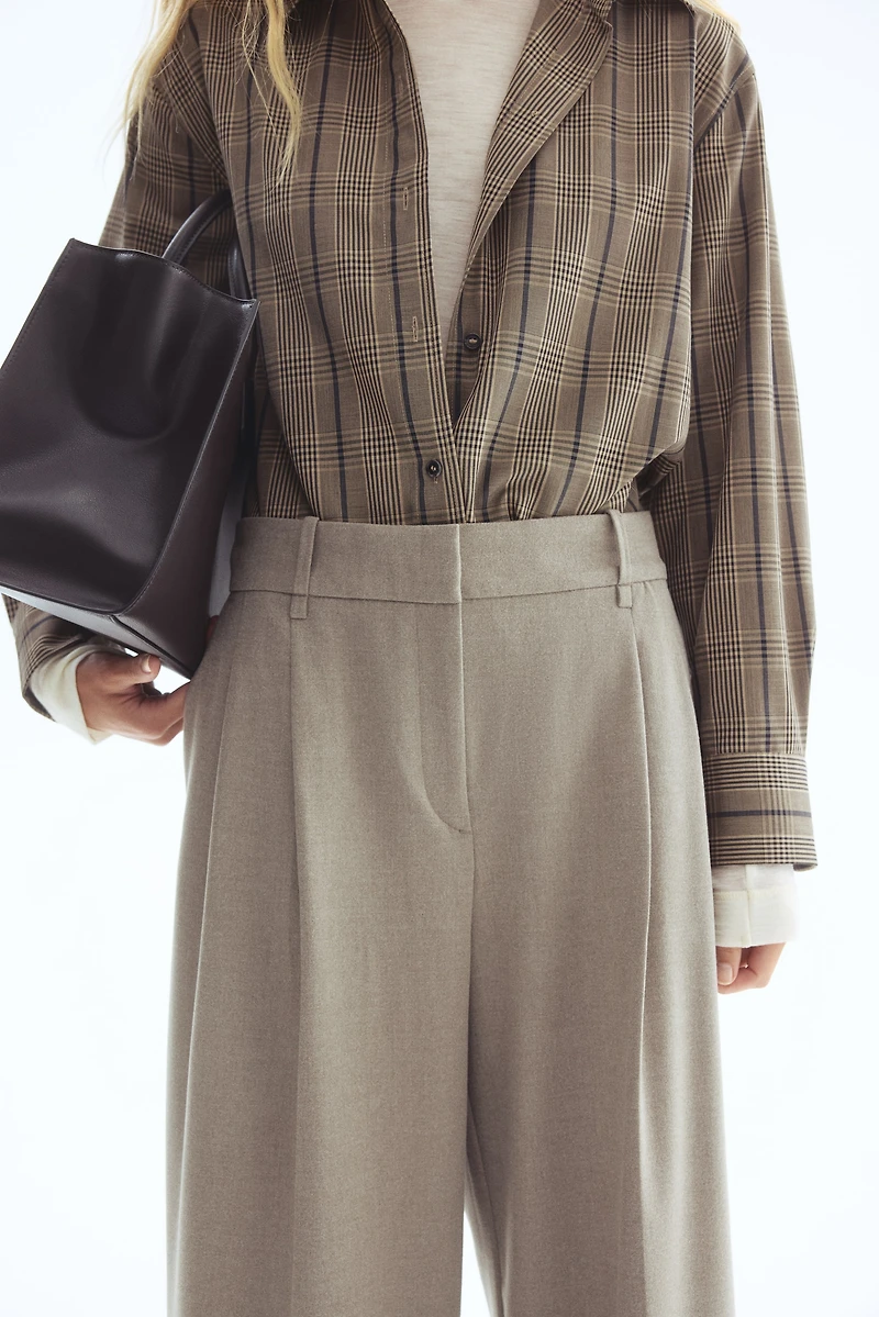 Wide-Leg Dress Pants