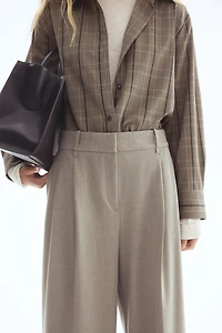 Wide-Leg Dress Pants