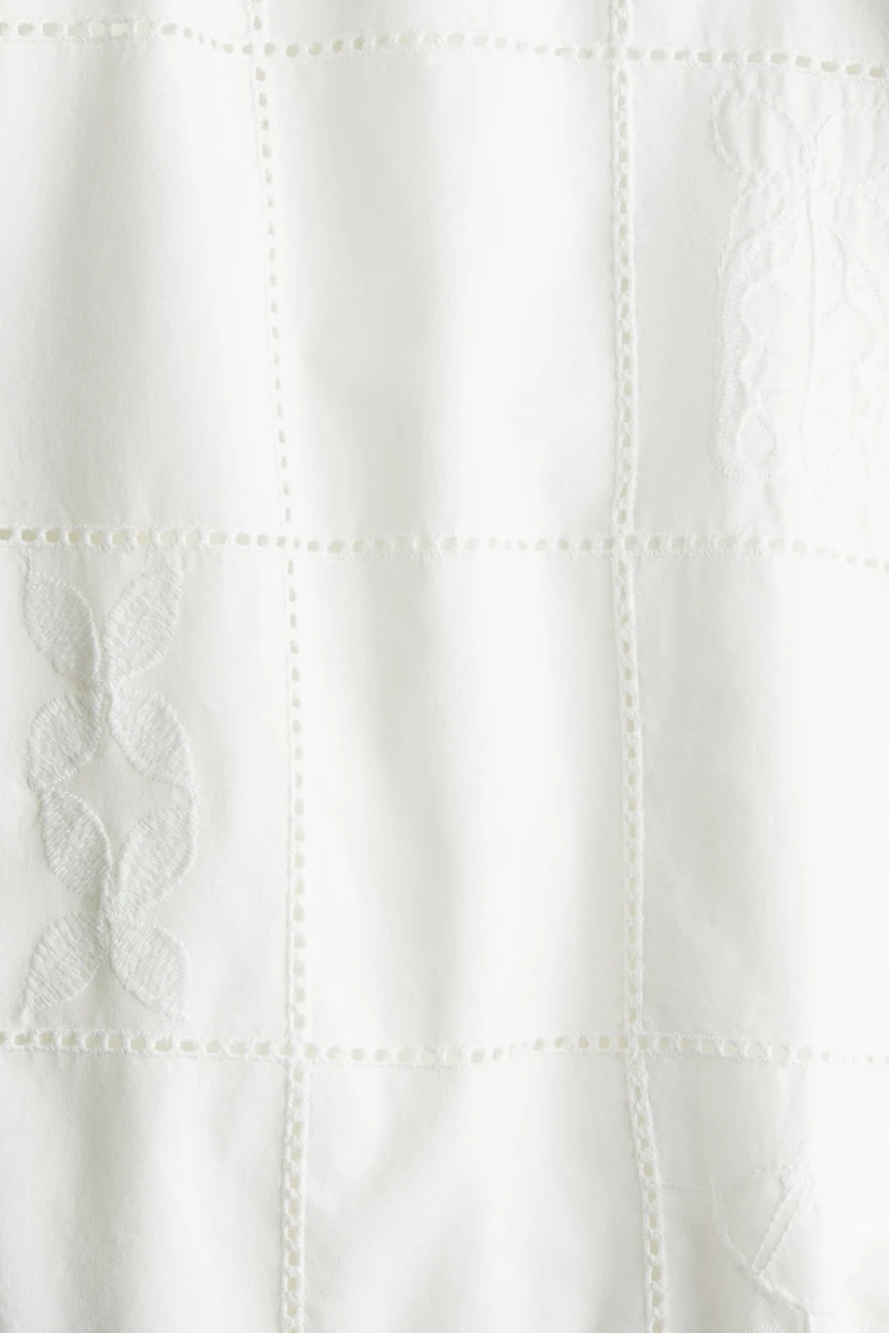 Embroidered Cotton Poplin Dress