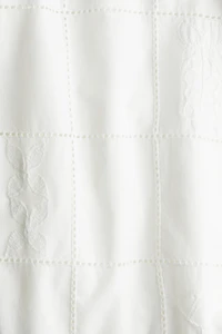 Embroidered Cotton Poplin Dress