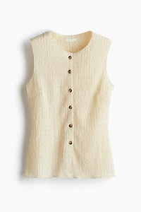 Textured Jersey Vest