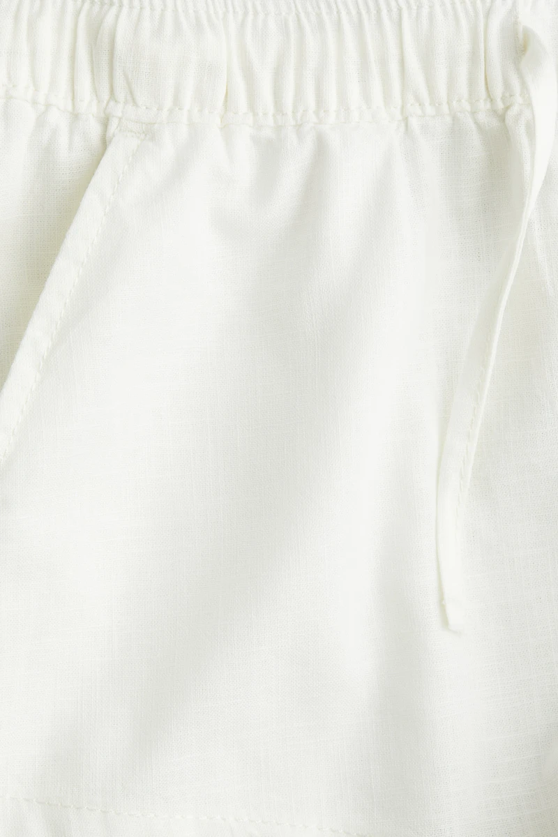Linen-Blend Shorts