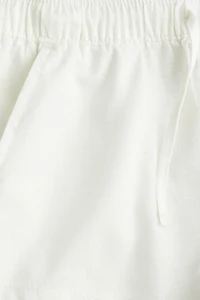 Linen-Blend Shorts