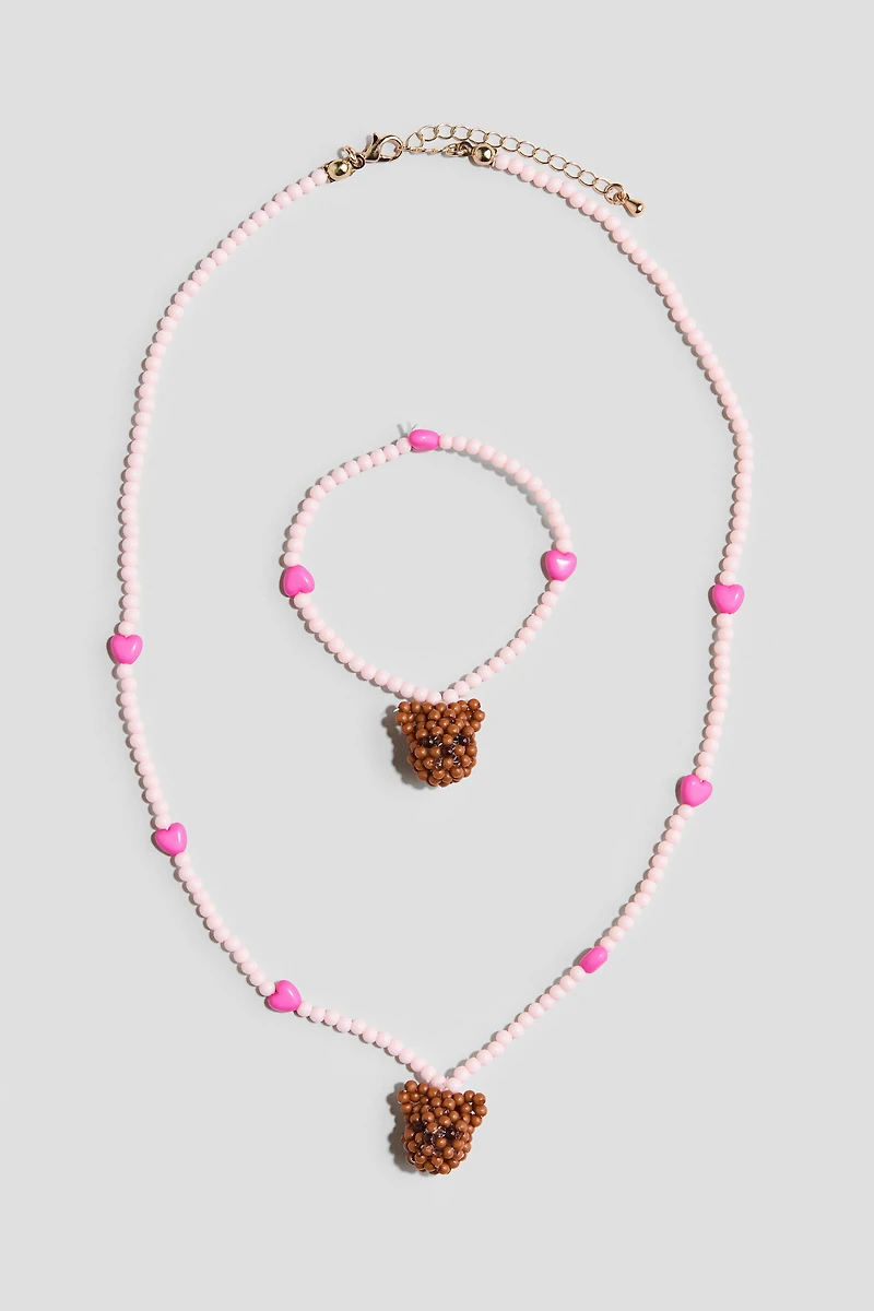 2-Piece Beaded Jewelry Set