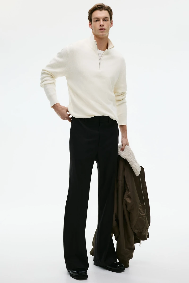 Chandail classique avec col à fermeture éclair