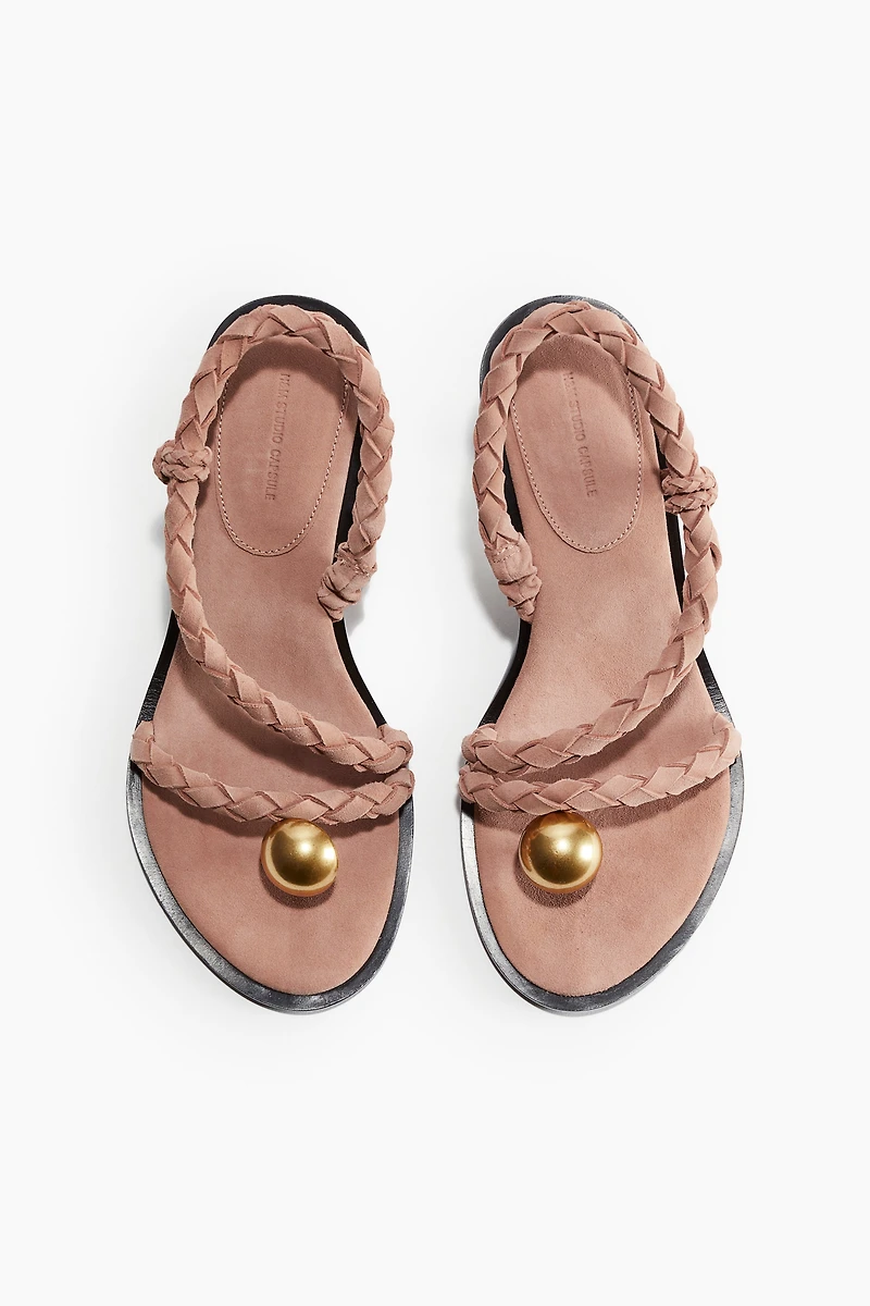 Heeled Suede Sandals