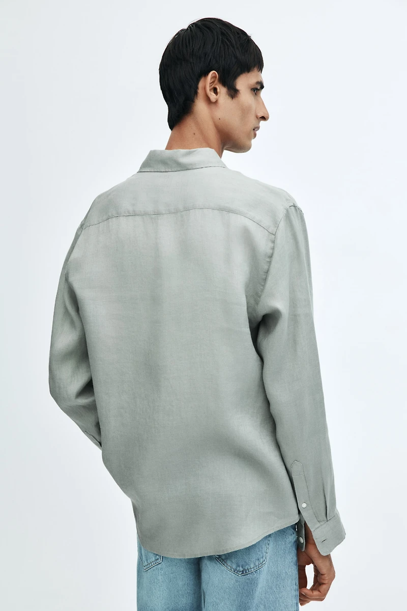 Regular-Fit Linen Shirt