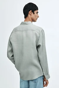 Regular-Fit Linen Shirt