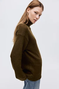 Loose-Fit Turtleneck Sweater