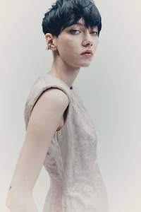 Jacquard-Weave Dress