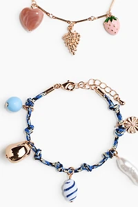 2-Pack Charm Bracelets