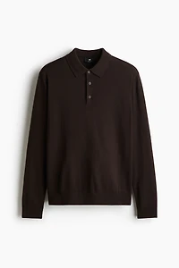 Regular-Fit Merino Wool Polo Shirt