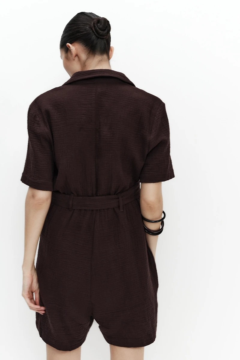 MAMA Combi-short en mousseline de coton