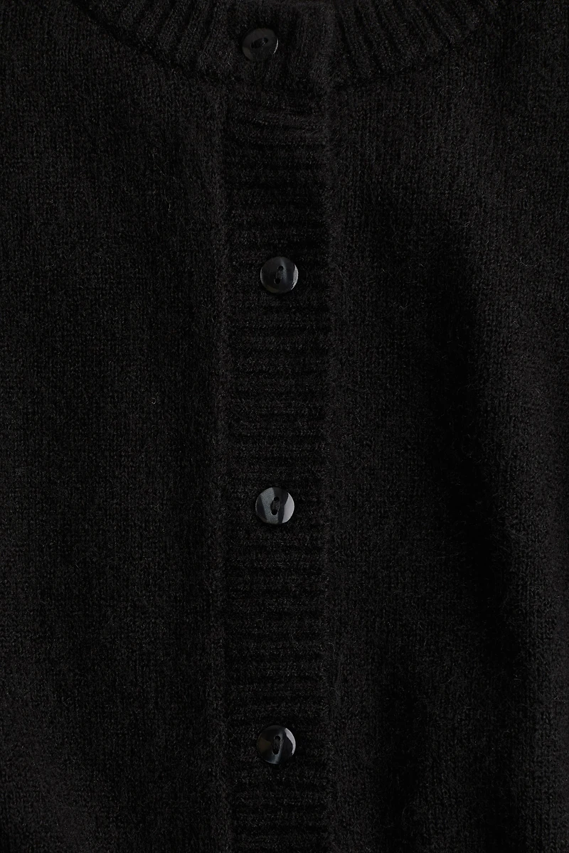 Short Fine-Knit Cardigan