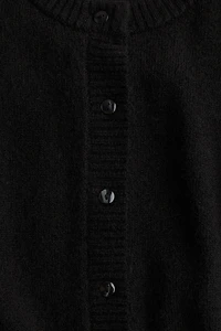 Short Fine-Knit Cardigan