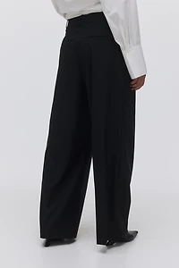 Wide-Leg Dress Pants
