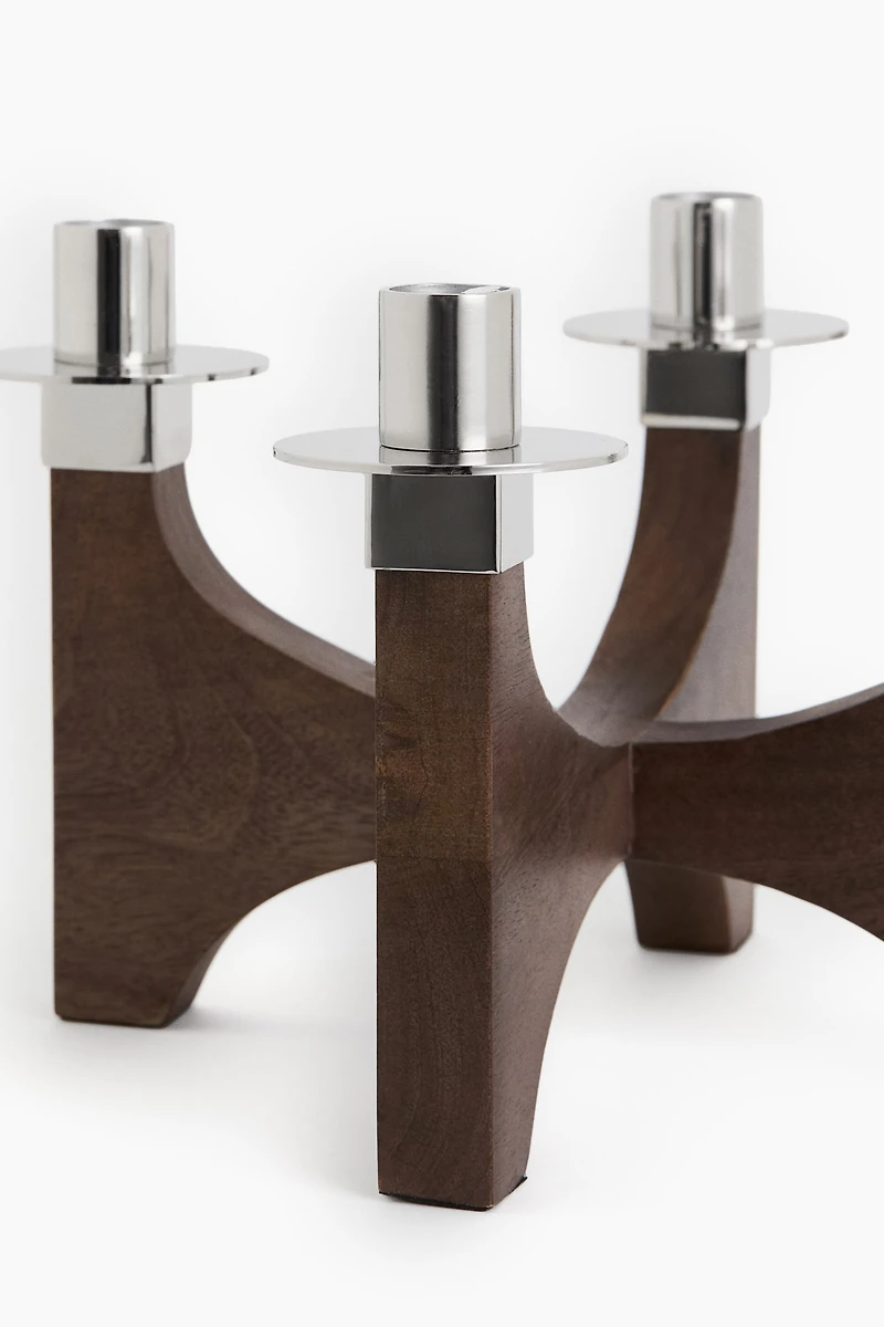 Wooden Candelabra