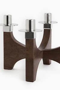 Wooden Candelabra