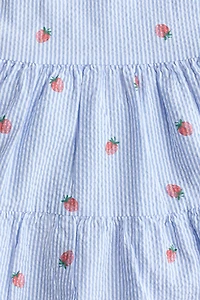 Tiered Seersucker Dress