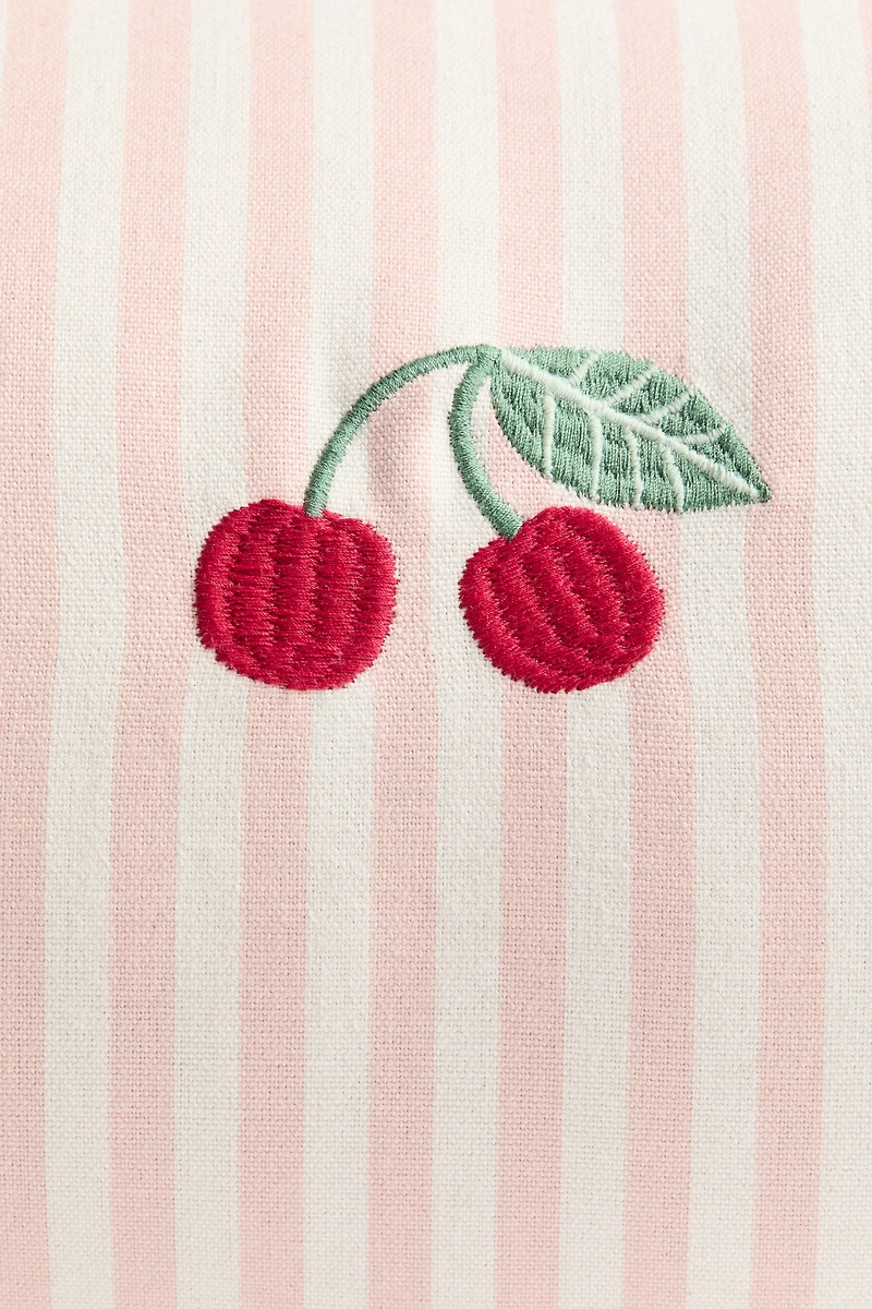 Embroidered-Detail Bolster