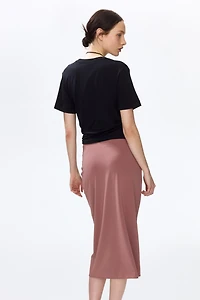 Draped Jersey Skirt