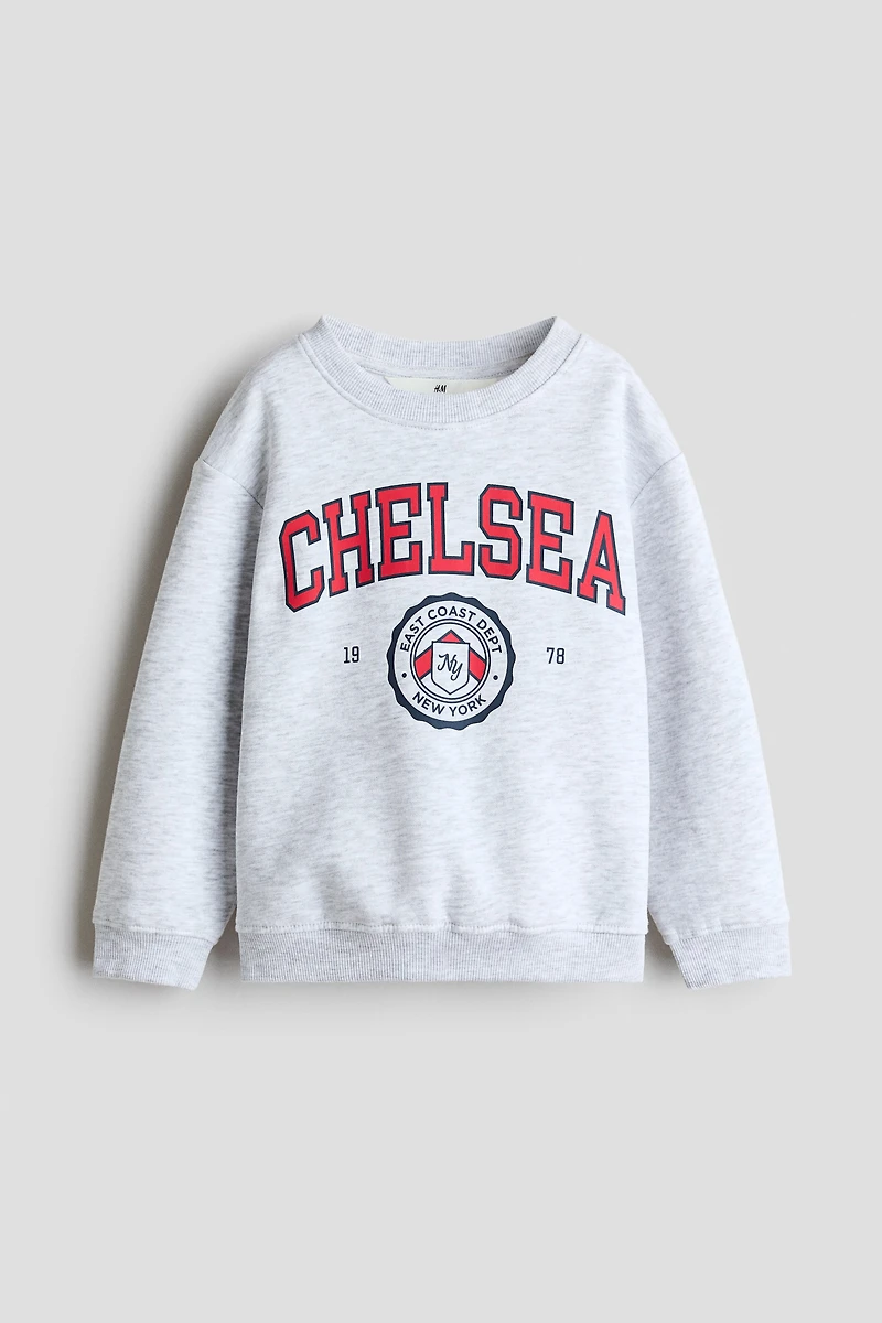 Printed Brushed-Inside Sweatshirt